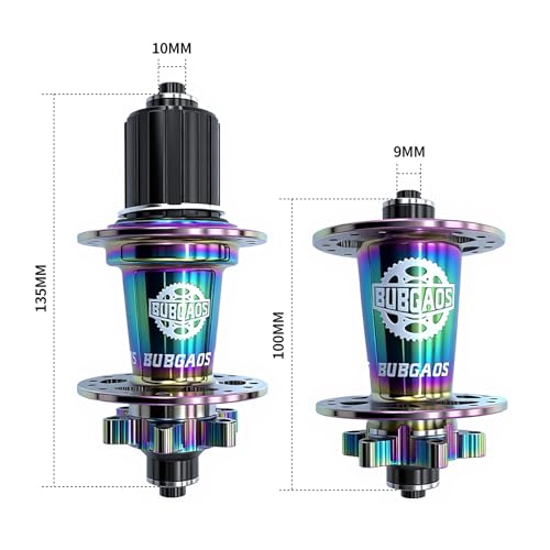 BUBGAOS Bicycle Hub Disc 32H Front&Rear Disc Brake Hub MTB Mountain Bike 6 Pawls 32 Hole Bike Hub Disc 7075 Aluminum Ultralight Bike Disc Brake Hub for 8/9/ 10/11/ 12/13 Speed Equip Quick Release - Thumbnail 2