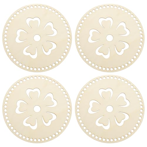 Fonds de sac en bois de 20,1 cm PATIKIL finitions lisses pour maroquinerie au crochet