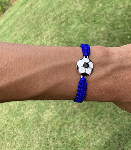 Soccer Bracelet, Soccer Jewelry, Adjustable Unisex Soccer Paracord Bracelets - Soccer Gifts #TOP2