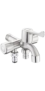 Amazon | Jeonestan水道 蛇口 3口 洗濯機・ガーデニング・散水ホース