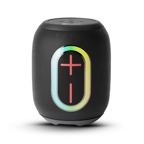 Image of Groove BOP Big Impact 14W Powerful Sound, with up to 8Hrs of Playtime, Tru HD Bass, Advanced Bluetooth 5.3, Multiple Compatibility Connections, RGB Light - Midnight Black