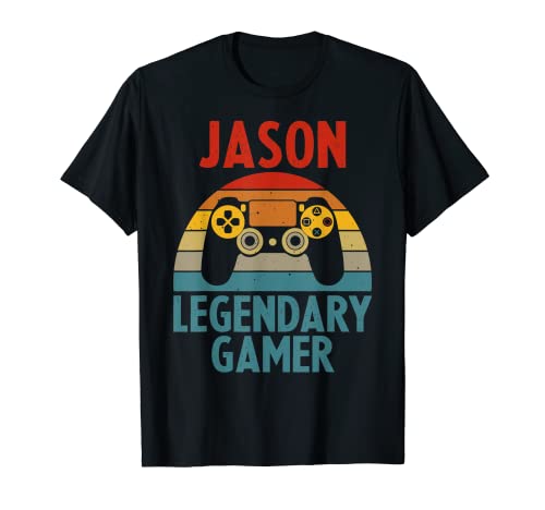 JASON Gift Name Personalizado Funny Gaming Geek Cumpleaños Camiseta