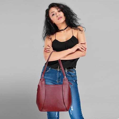 Image of DORPER MONEY HILL Durable Leather Satchel Bag for Women Genuine Branded Handbag