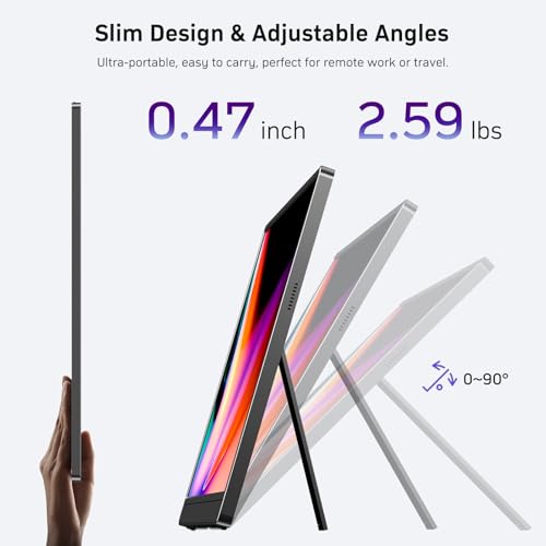 Image of Anyuse 18.5 inch 100Hz FHD IPS USB-C HDMI Portable Monitor