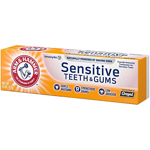Arm & Hammer Sensitive Teeth & Gums Toothpaste 4.5 Oz (Pack Of 4) #TOP7