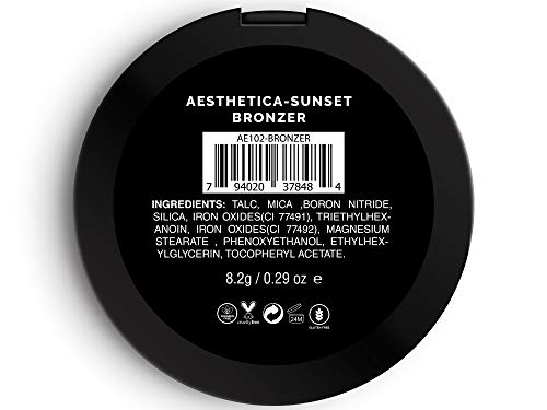 Aesthetica Sunset- Matte Bronzing Powder Makeup Contouring Powder - Vegan & Cruelty Free