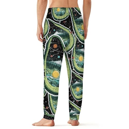 Avocado Universes Men's Pajama Bottoms Sleep Lounge Soft Comfy Pants Sleepwear3