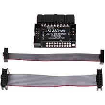 Professional 20-pin 2.54 JTAG Interface to 10-pin 2.0mm & 1.27mm SWD Interface Adapter Board Good, Black