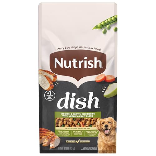 Nutrish Dish Dry Dog Food, Chicken Recipe, 3.75 lb. Bag (Rachael Ray) - image 1