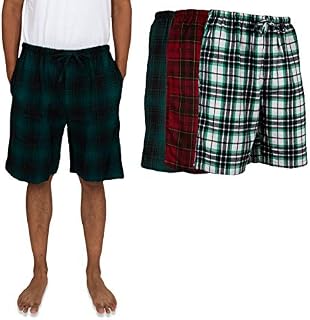 Andrew Scott Men's 3 Pack Light Weight Cotton Flannel Soft Fleece Brush Woven