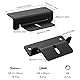 Solarmodul Z-Halter, Solarpanel Montagehalterung mit Muttern und Schrauben Solarmodul Halterung Korrosionsschutz-Kits für Wohnmobil, Boot und Dach Installation, 8 Stück(Schwarz)