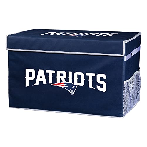 NFL New England Patriots NFL Team Licensed Collapsible Storage Footlocker Bin Smallnfl Team Licensed Collapsible Storage Footlocker Bin Blue, Small - image 4