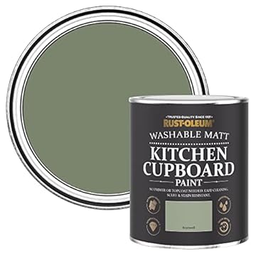 Rust-Oleum Green Kitchen Cupboard Paint in Matt Finish - Bramwell 750ml