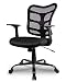 Smugdesk 0581F Ergonomic Office Mesh Computer Desk Swivel Task Chair with Adjustable Armrests, Black