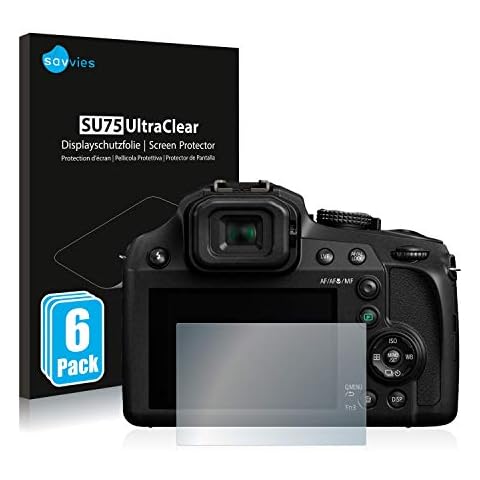 Savvies Screen Protector compatible with Panasonic Lumix DC-FZ82 Protection Film Clear (6 Pack) Cover