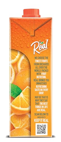 Image of Real Orange Fruit Power, 1L (Pack of 2)