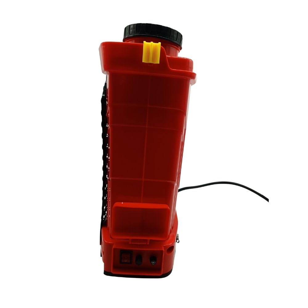 ABREK Pompa a Zaino Elettrica a Batteria Litio 16 Litri per Diserbo e Irrorazione Pompa Irroratrice con Fusibile, Lancia telescopica Plastica, Barra Diserbo e Ugelli Inclusi | Batteria al Litio, Kit Ugelli e Barra Diserbo Inclusi, Comfort a Zaino Ergonomi
