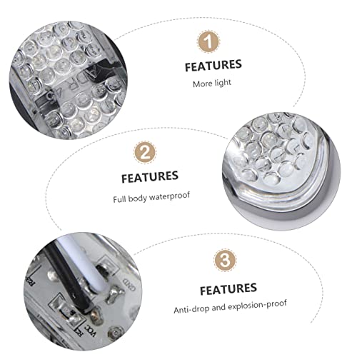 TEHAUX 6 Pçs Luz Lateral LED Luz LED Luzes Traseiras Do Reboque Luz De Freio Do Reboque LED Farol Da
