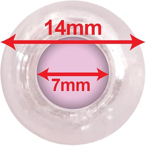 Vista 31 de Kit de 200 cuentas para hacer joyas, bricolaje, trenzar el cabello, pulsera, adornos, manualidades, poni redondo extra grande + 2 cuentas incluidas