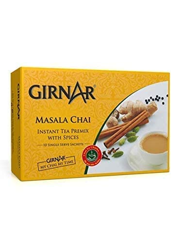 Girnar Instant Chai (Tea) Premix With Masala, 10 Sachet Pack #TOP5