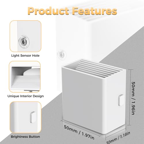 Image of DORESshop Night Lights Plug into Wall,Plug in Night Light,Daylight White