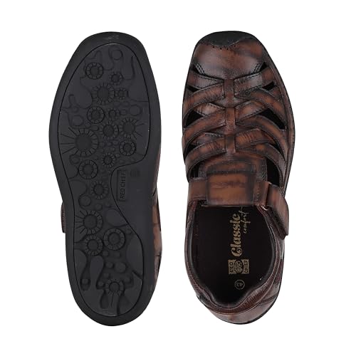 Image of Red Chief Genuine Leather Sandal for Men | RC3993