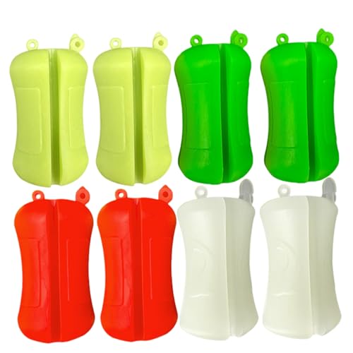 Fishing Rod Clips, 8Pcs Portable Fishing Rod Holder Multifunctional Silicone Lightweight Fixed Ball, Pole Binding Clip, Fly Accessories.