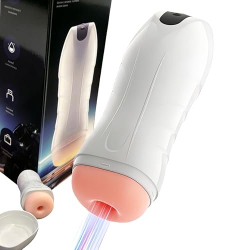 Realistic Pocket Puzzy AUT Male Masterburbatar Heat Masterburbatar Life Machine Realistic Textured Machine Devices Masturebastorfor Men Male Masterburbatar Silicone Underwear C0A7 (White)