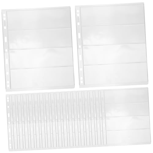 LALAFINA Álbum de de Monedas y 20 Páginas Transparentes 9 Estándar para Coleccionar Protección Efectiva Monedas y