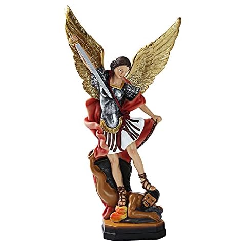 Voiakiu St Michael Statue Decorative Figurine Cover