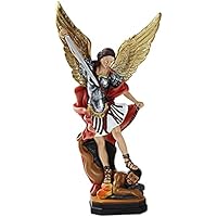 Miguel Derrotando a la Estatua de Satanás | Estatuilla del
