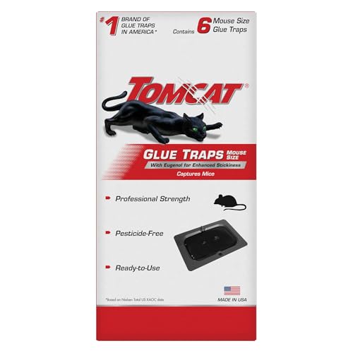 Tomcat Glue Traps Mouse Size with Eugenol for...