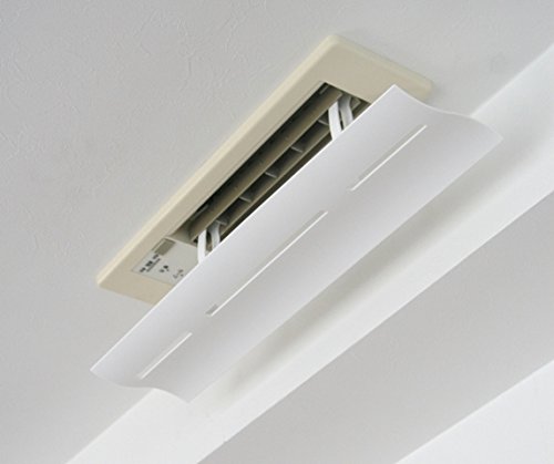 2X Air Wing Slit The Original Air Conditioner Deflector For Line-Type Outlet (Linear Diffuser) (White, 2 Wings) #TOP3