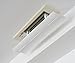 2x Air Wing Slit The Original Air Conditioner Deflector for line-type outlet (linear diffuser) (White, 2 wings)