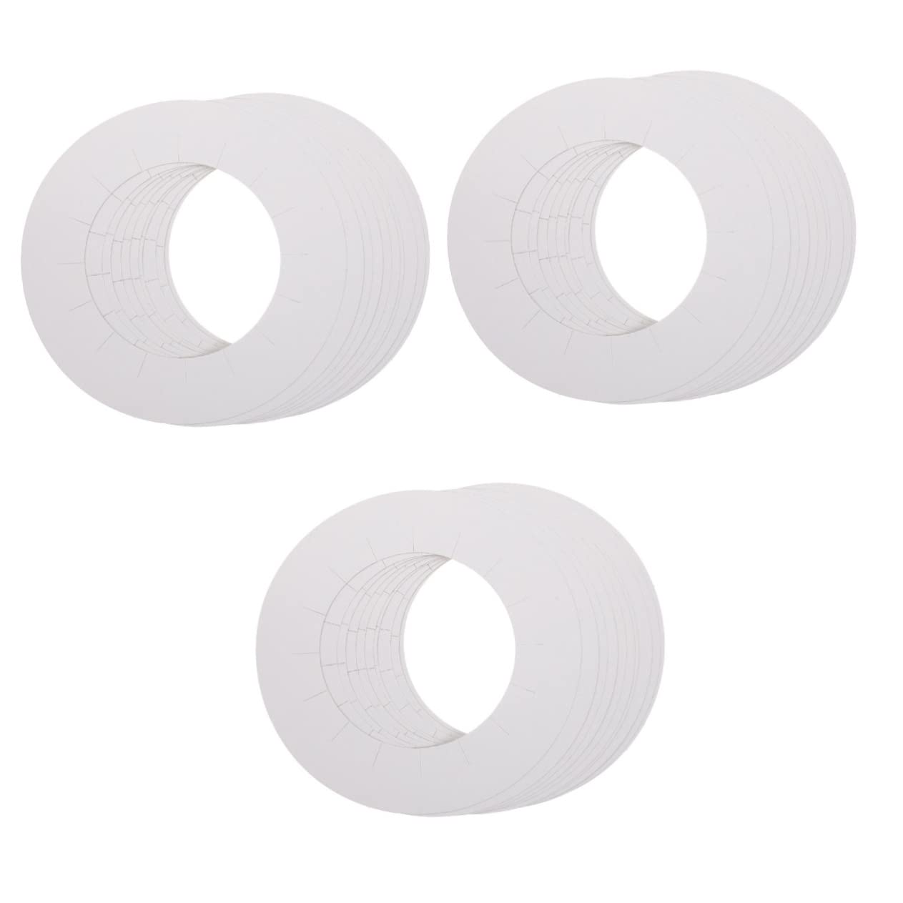 DOITOOL60 Pcs Wax Machine Anti-fouling Mat Maquina De Cera Para Depilar Wax Machine Parts Waxing Rings Wax Heater Warmer Collars Waxing Anti- Pads Disposable Paper White Protective Ring