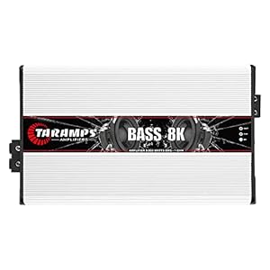 Taramps Bass 8k 1 Ohm Monoblock Amplifier 8000 Watts Rms 1 Channel Powerful Full Range Great for Sub/Bass RCA Input Subsonic Filter, Car Audio Class D