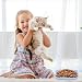 Herbst 10 Stück Katzennapf, Katzennapf Flach Quadrat Fressnapf Katze Bunt Katzenfutter Katzen Napfset mit Aufbewahrungsbasis, Katze Katzenteller Katzennäpfe für Trockenfutter und Nassfutter