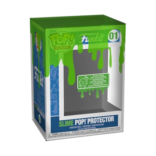 Funko Pop! Protector Printed UV: Dripping Green Slime Pop Protector - Premium Protector Display Cases Pop Collectable Vinyl Figures - Durable and Stac