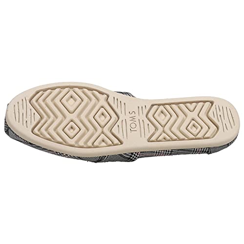 Toms Women's Alpargata Loafer Flat, Black Multi Plaid/Bow, 6 #TOP5