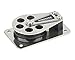 Schaefer 5 Series Cheek Block with Stainless Steel Cheek/Base and Delrin Sheave, black