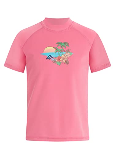 Image of Kanu Surf Girls' Karlie Rash Guard UPF 50+ Sun Protection Short Sleeve Swim Shirt
