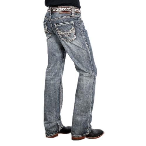 Rock & Roll Double Barrel Straight Two Toned Jeans