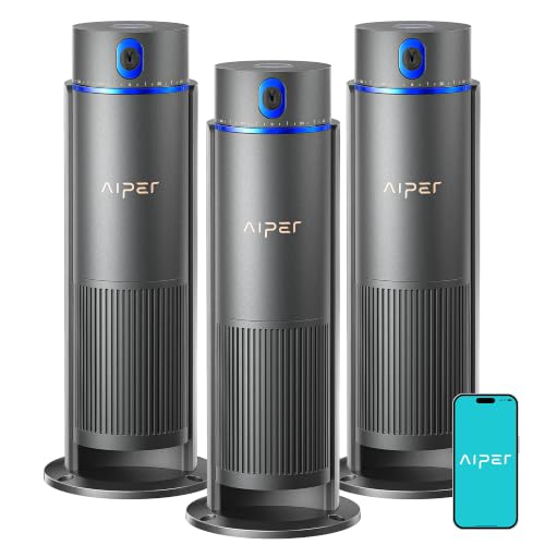 Image of Aiper IrriSense 2 Lawn Sprinkler, Smart Irrigation System, Multi-Zone Plant-Specific Watering, Smart Scheduling, Weather-Adaptive Irrigation with Rain Sensor, for Lawns up to 14400 sq.ft.-Blue 3Pack