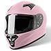 VINZ Parana Casco Integral Niño | con Visera | En Tamaño YS - YXL | ECE 22.06 Homologado | para Moto & Scooter & Vespa - Rosa Mate