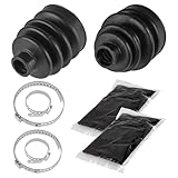 CALTRIC FRONT AXLE INNER OUTER CV BOOT KIT Fits YAMAHA KODIAK 400 YFM400FA 4X4 2000-2006