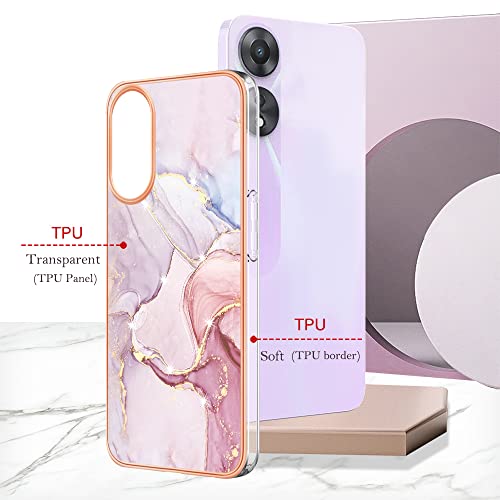 Dinglijia OPPO A78 5G Case,A58 5G Case, Soft Tpu + Imd Marble Pattern Slim Design Enhanced Camera And Screen Protection Girls'S Case For Oppo A78 5G thumb #3