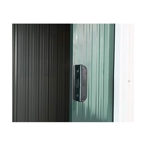 Reke Metall Gerätehaus (5,6 m³) klein grün – Bild 8