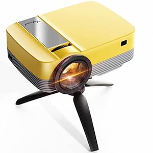 Videoprojector 6500 lumen, 720P, mini-projector, draagbaar, met statief, thuisbioscoop, Yefound Q6, voor TV stick/HD/USB/AV/PS4/laptop