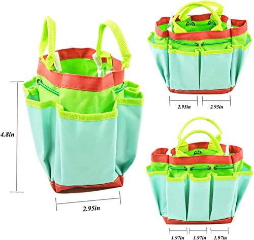 image for POMIKU 3 Pcs Kids Gardening Storage Bag for Garden Tools, Right Size f