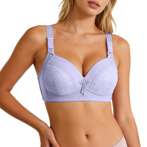 Soutien-Gorge sans Fil Grandes Tailles Rose Maintien Confortable